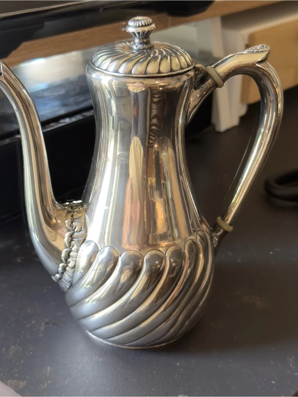 Antique Wilcox Silver Plate Tea Coffee pot